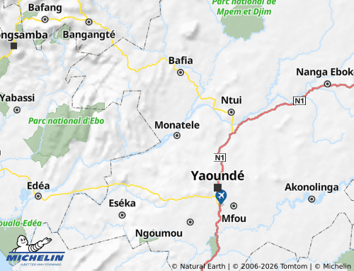 MICHELIN Lékié map - ViaMichelin