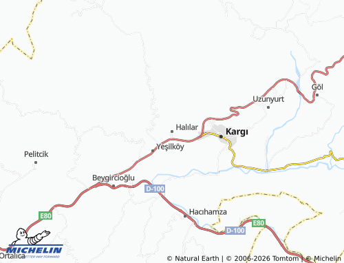 Mappa MICHELIN Halılar - ViaMichelin