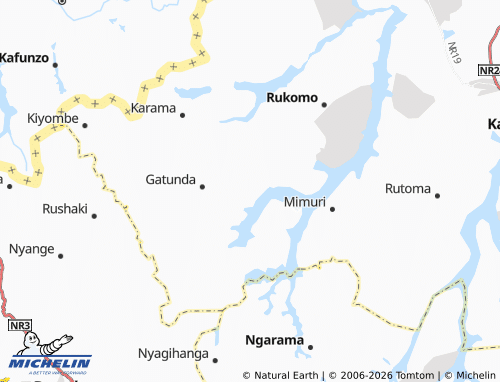 Mapa MICHELIN Mukama - ViaMichelin