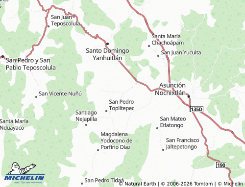 Mappa MICHELIN Santiago Tillo - ViaMichelin