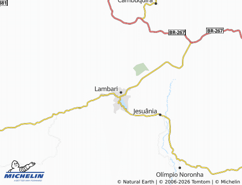MICHELIN Lambari map - ViaMichelin