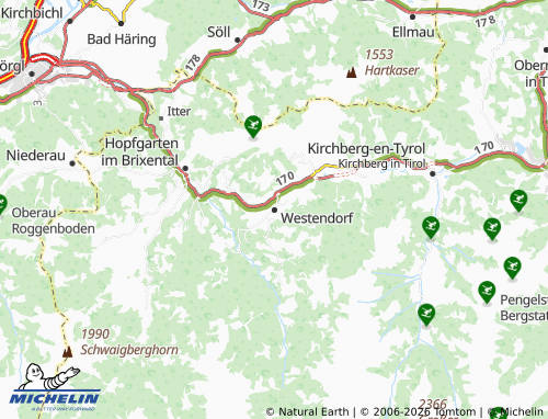MICHELIN Westendorf map - ViaMichelin