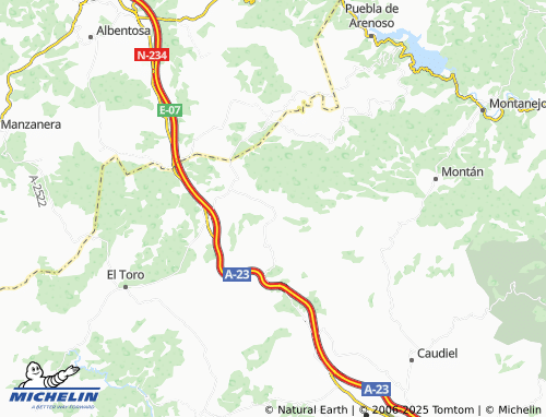 MICHELIN Pina de Montalgrao map - ViaMichelin
