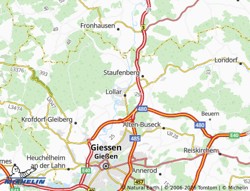 Mapa MICHELIN Lollar - ViaMichelin