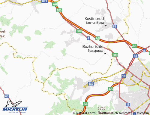 MICHELIN-Landkarte Pozharevo - ViaMichelin