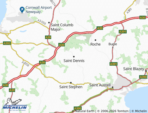 MICHELIN Saint Dennis map - ViaMichelin