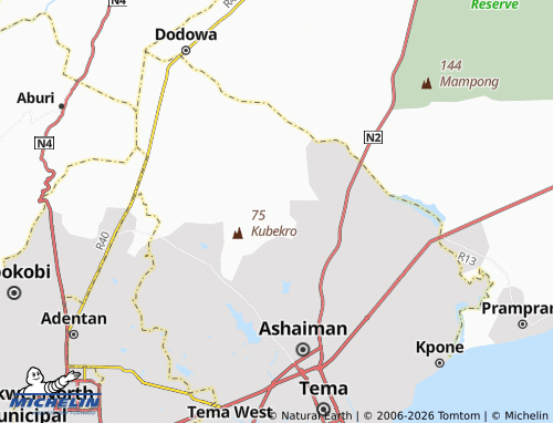 Mappa MICHELIN Okusubiri - ViaMichelin