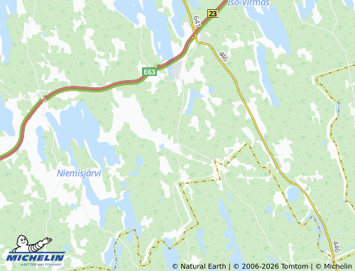 MICHELIN Suopirtti map - ViaMichelin