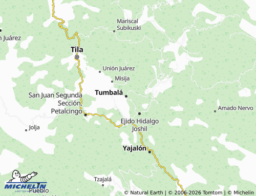 MICHELIN-Landkarte Ejido Joshil - ViaMichelin