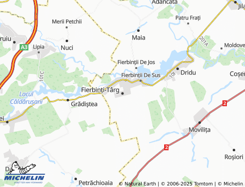 MICHELIN Fierbinți-Târg map - ViaMichelin