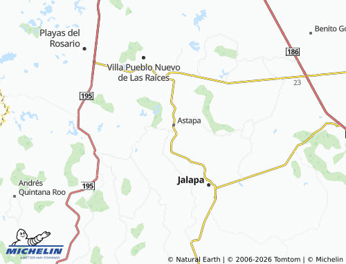 Mapa MICHELIN Emiliano Zapata - ViaMichelin