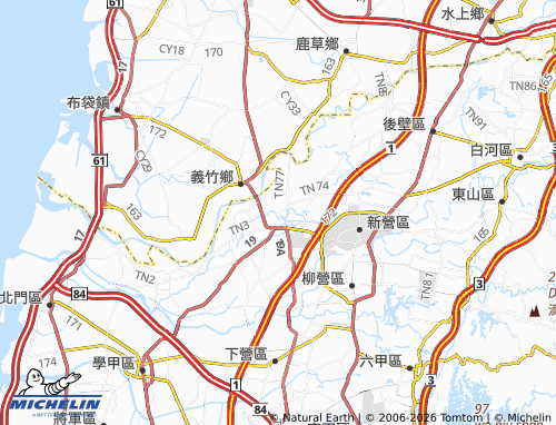 Mappa MICHELIN yan shui qu - ViaMichelin