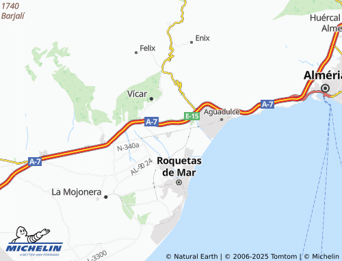 MICHELIN Gangosa-Vistasol map - ViaMichelin