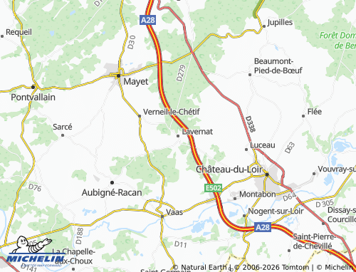 Carte MICHELIN Lavernat - ViaMichelin