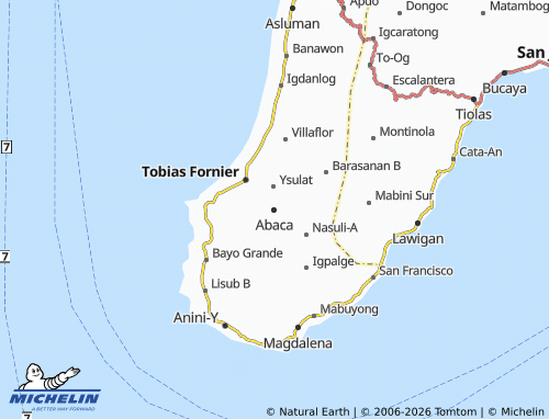 MICHELIN Abaca map - ViaMichelin