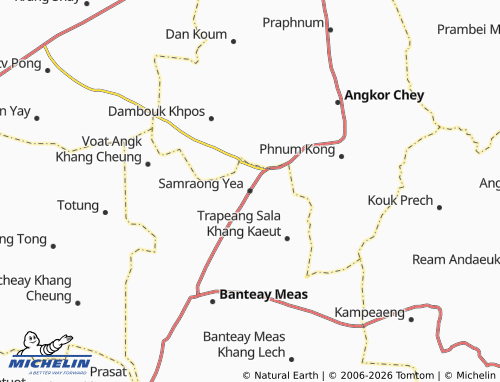 Mapa MICHELIN Samraong Yea - ViaMichelin
