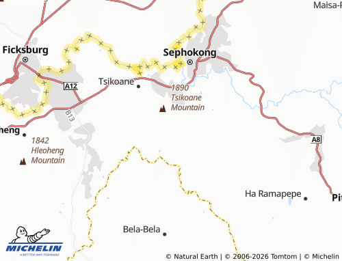 MICHELIN-Landkarte Ha Mokokoane - ViaMichelin