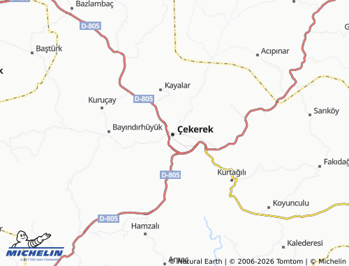 MICHELIN Bağlarbaşı map - ViaMichelin