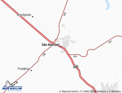 Mapa MICHELIN São Manuel - ViaMichelin