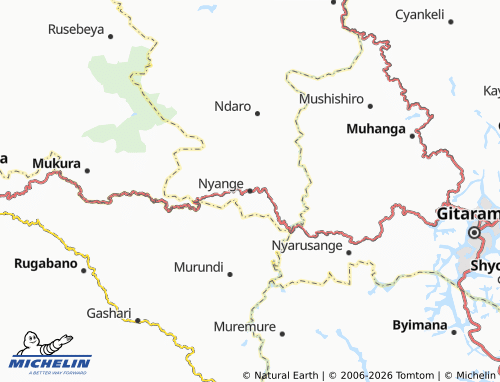MICHELIN-Landkarte Nyange - ViaMichelin