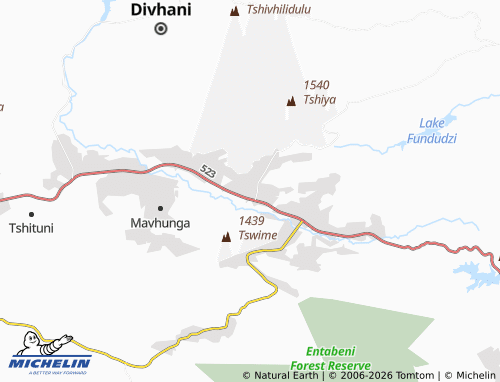 Kaart MICHELIN Sendedza - ViaMichelin