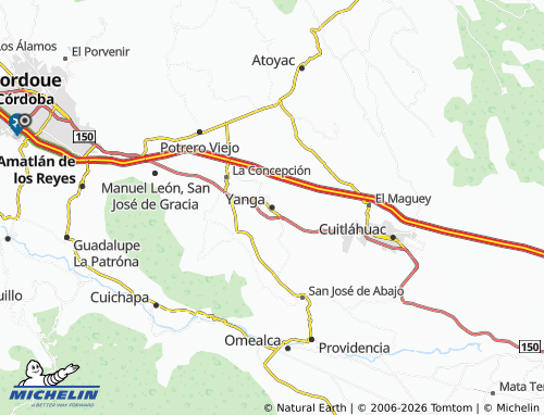 Mappa MICHELIN Yanga - ViaMichelin