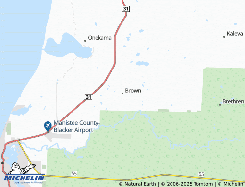 MICHELIN-Landkarte Brown - ViaMichelin