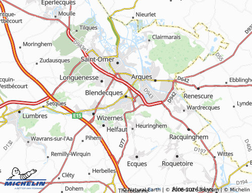 Mapa MICHELIN Blendecques - ViaMichelin