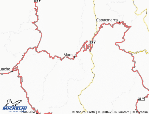 MICHELIN Mara map - ViaMichelin