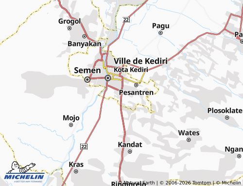 MICHELIN-Landkarte Ngronggo - ViaMichelin