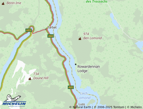 MICHELIN Ptarmigan Lodge map - ViaMichelin