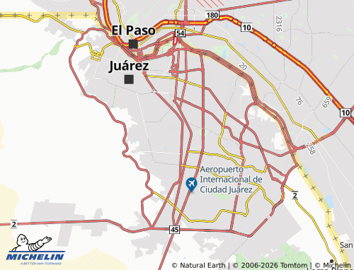 MICHELIN México 68 map - ViaMichelin