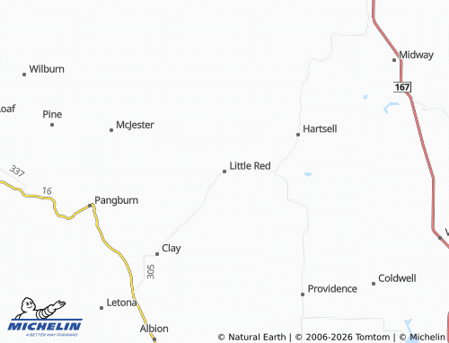 Carte MICHELIN Little Red - ViaMichelin