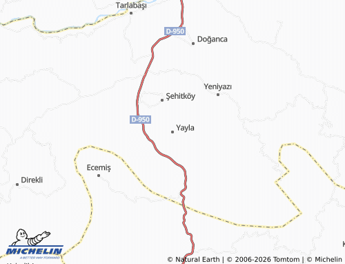 Mappa MICHELIN Yayla - ViaMichelin