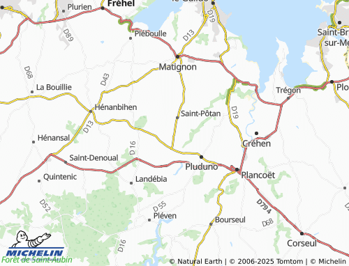 Carte MICHELIN La Saudraie - ViaMichelin