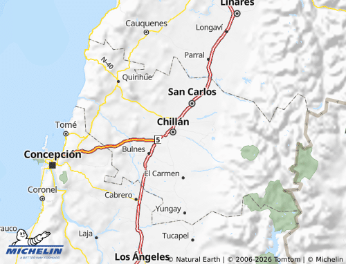 Mapa MICHELIN Ñuble - ViaMichelin