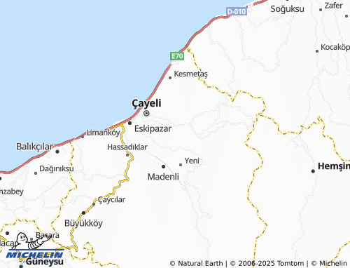MICHELIN Esendağ map - ViaMichelin