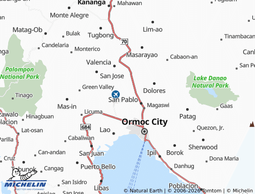 MICHELIN Salvacion map - ViaMichelin
