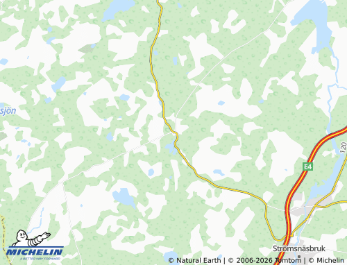 MICHELIN-Landkarte Hinneryd - ViaMichelin