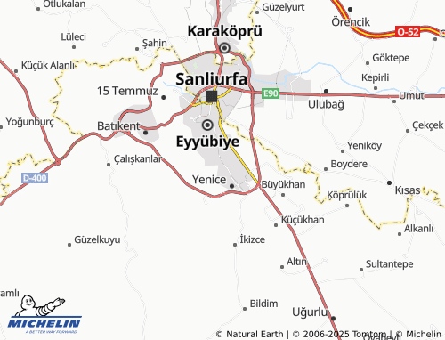 MICHELIN-Landkarte Osmanlı - ViaMichelin