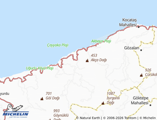 Mappa MICHELIN Çayyaka - ViaMichelin