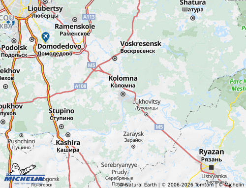 Carte MICHELIN Kolomna - ViaMichelin