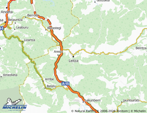 MICHELIN-Landkarte Leitza - ViaMichelin
