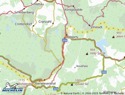 Carte MICHELIN Niederschlag - ViaMichelin