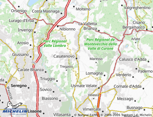 Carte MICHELIN Casatenovo - ViaMichelin