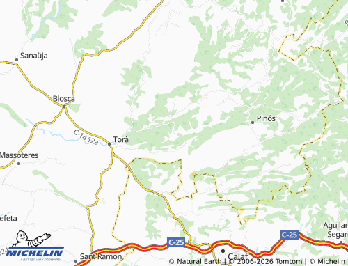 MICHELIN-Landkarte Claret - ViaMichelin