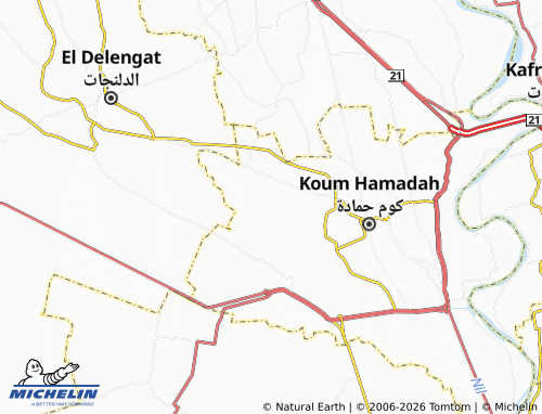 Mapa MICHELIN Zawiyat Mubarak - ViaMichelin