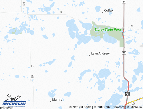 MICHELIN Norway Lake map - ViaMichelin
