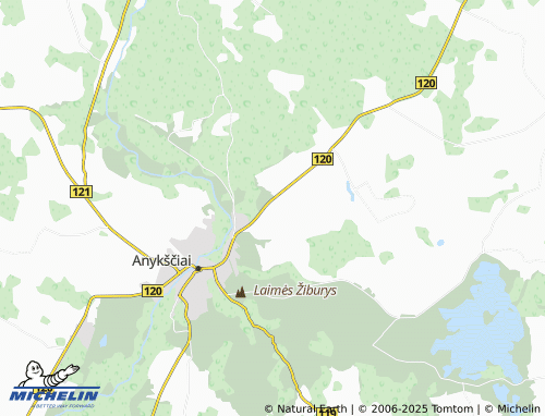 MICHELIN Naujieji Elmininkai map - ViaMichelin
