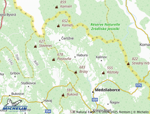 MICHELIN Habura map - ViaMichelin